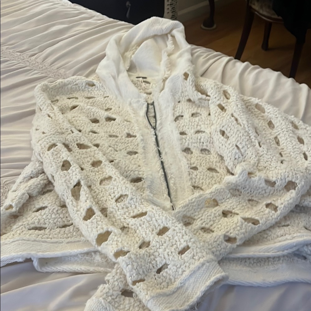 Free People open weave cardigan sweater